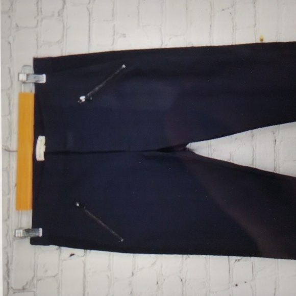 Rebecca Taylor pants size 10 color dark navy - Picture 2 of 4